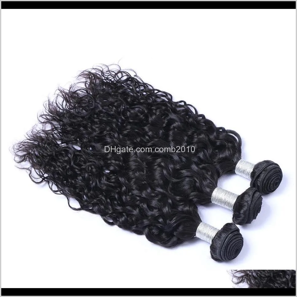 brazilian malaysian hair weave natural wave water wave 100% unprocessed virgin hair bundles brazilian malaysian remy human hair