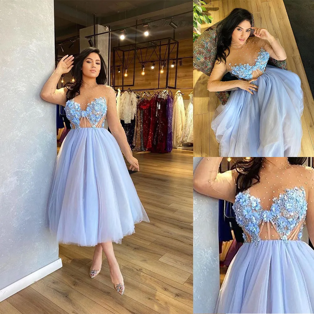 chinese dress ladies Unique Blue Pleated Halter A-line Prom Dress, Evening Dress, PD381986   AlineBridal