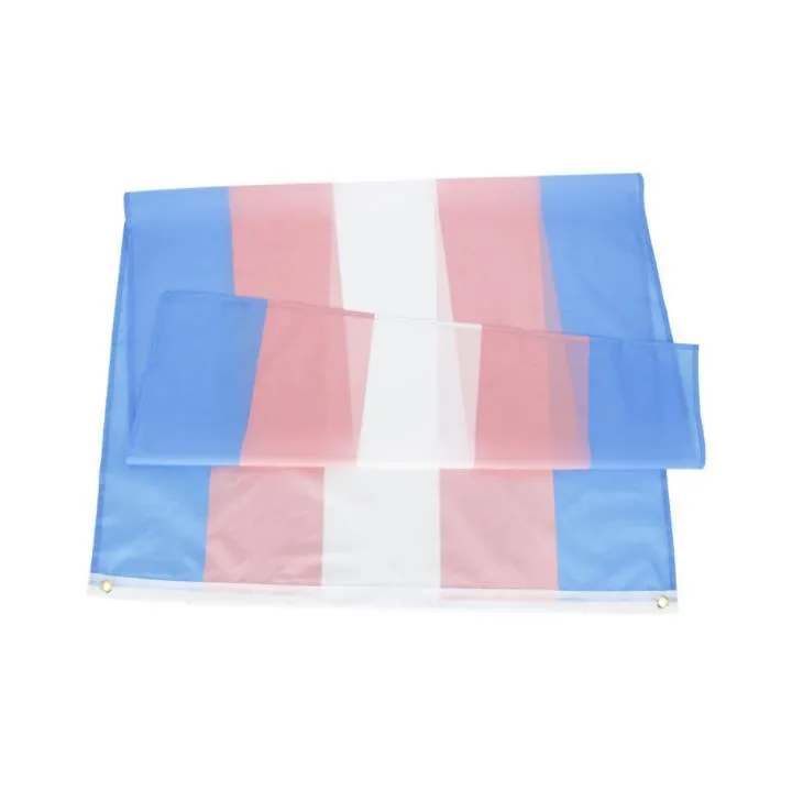 Rainbow Flag Banner 3x5fts 90x150cm LGBT Pride Trans Transgender Flag Lesbian Gay Bisexual Pansexual Ready SN4854