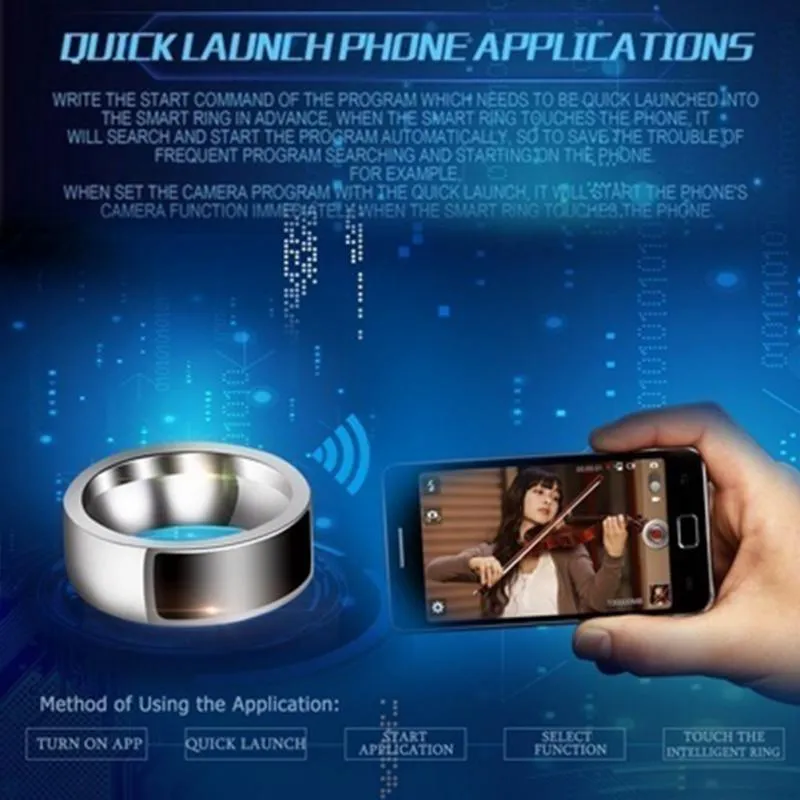 Waterproof NFC Titanium Smart Ring With Intelligent Control For Men And  Women From Ubestfactory2021, $3.4