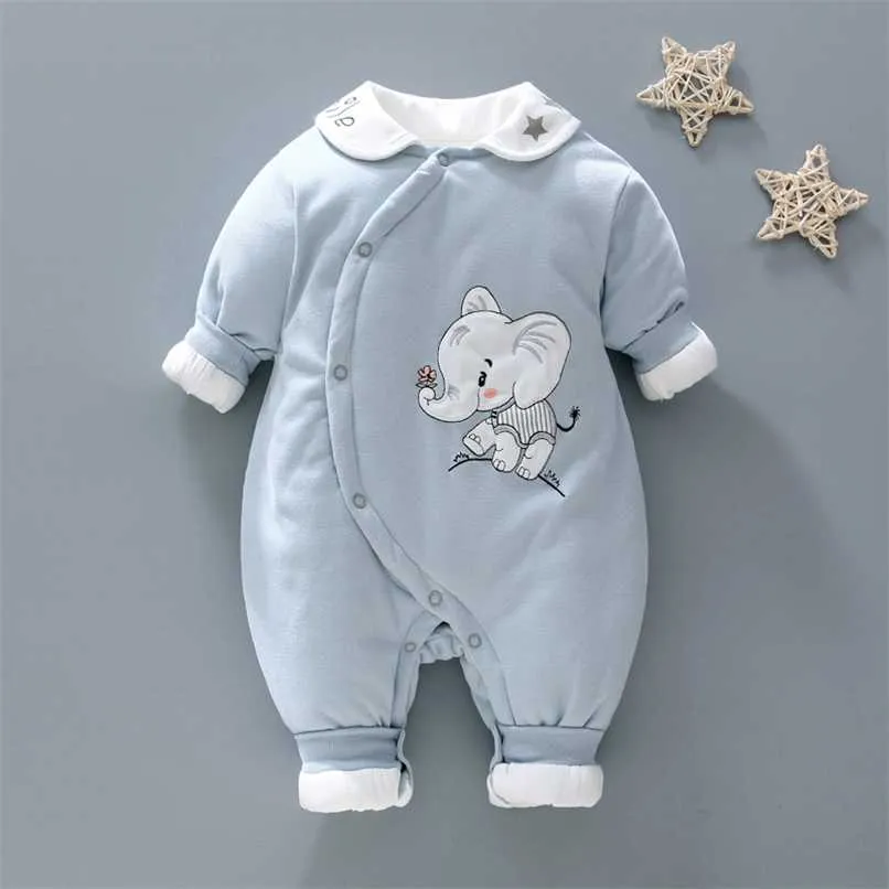 Fall winter born baby girls boys clothes outfits rompers sets for infant clothing jumpsuit 1st birthday costumes 211011