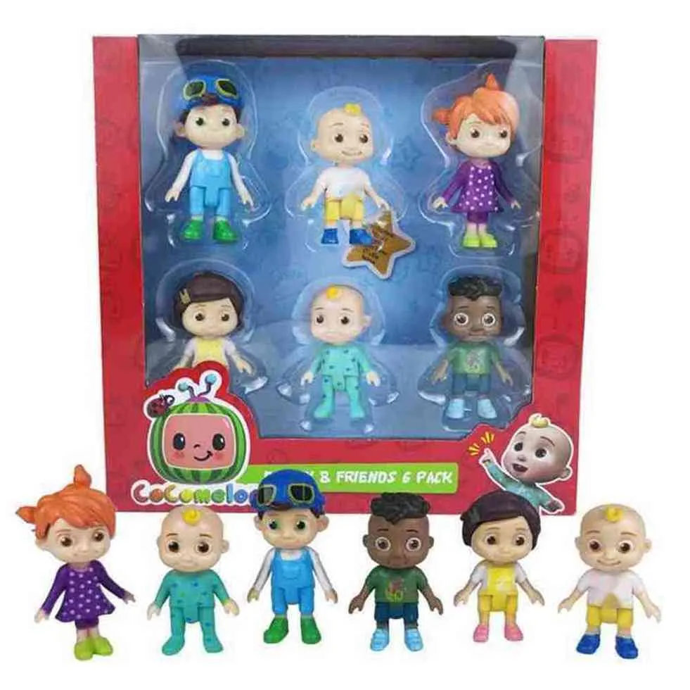 Cocomelon Family& Friends Action Figures Pack JoJo Family Characters Doll  Toys Featuring JJ Boy Cody Nina YoYo TomTom Collection Models Cake  Ornaments G6004CZ From Pinkaboo_shops, $5.83