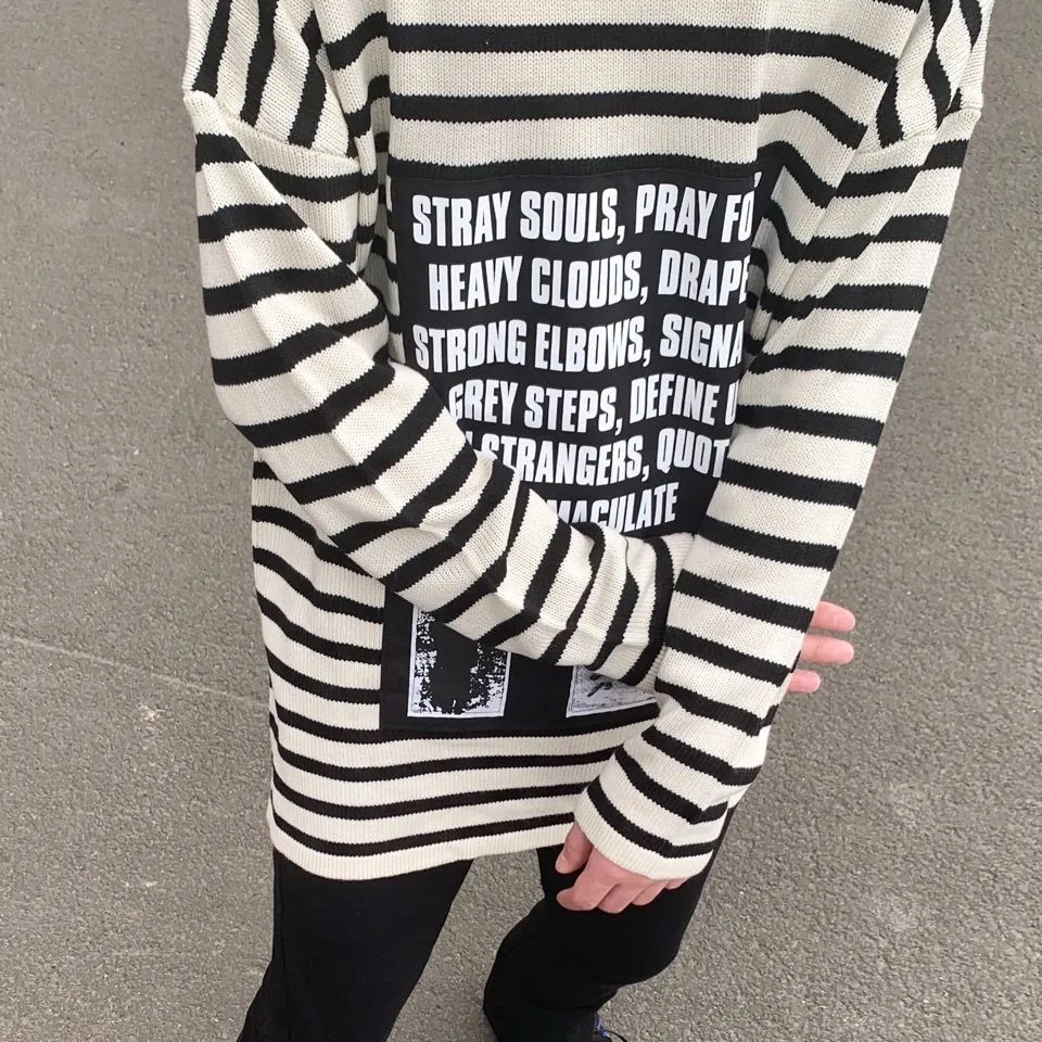 Felpe Con Cappuccio Maschile RAF Simons Stile Bianco E Nero A