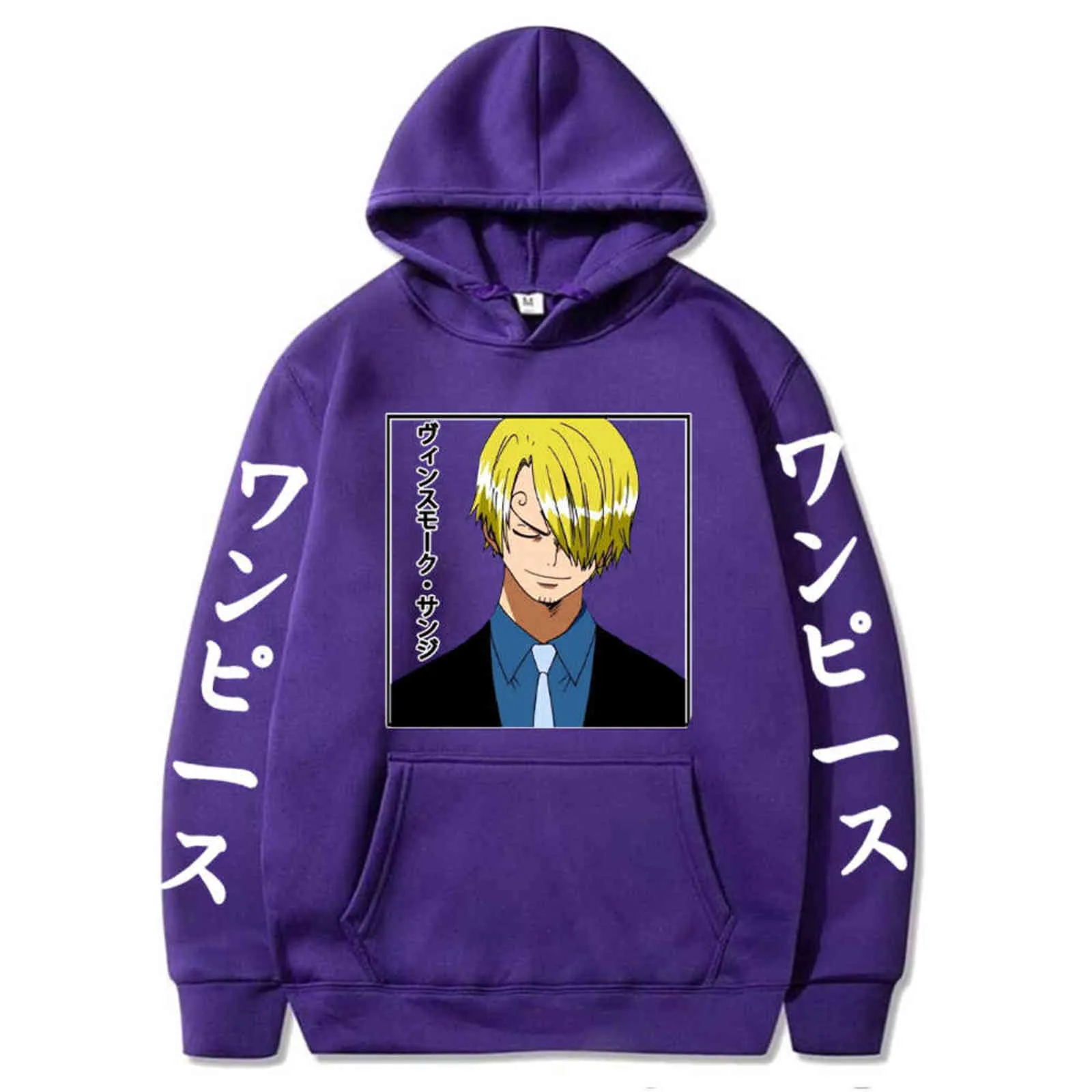 DHgate.com:One Piece Sanji Pullover Hoodie, Harajuku Style