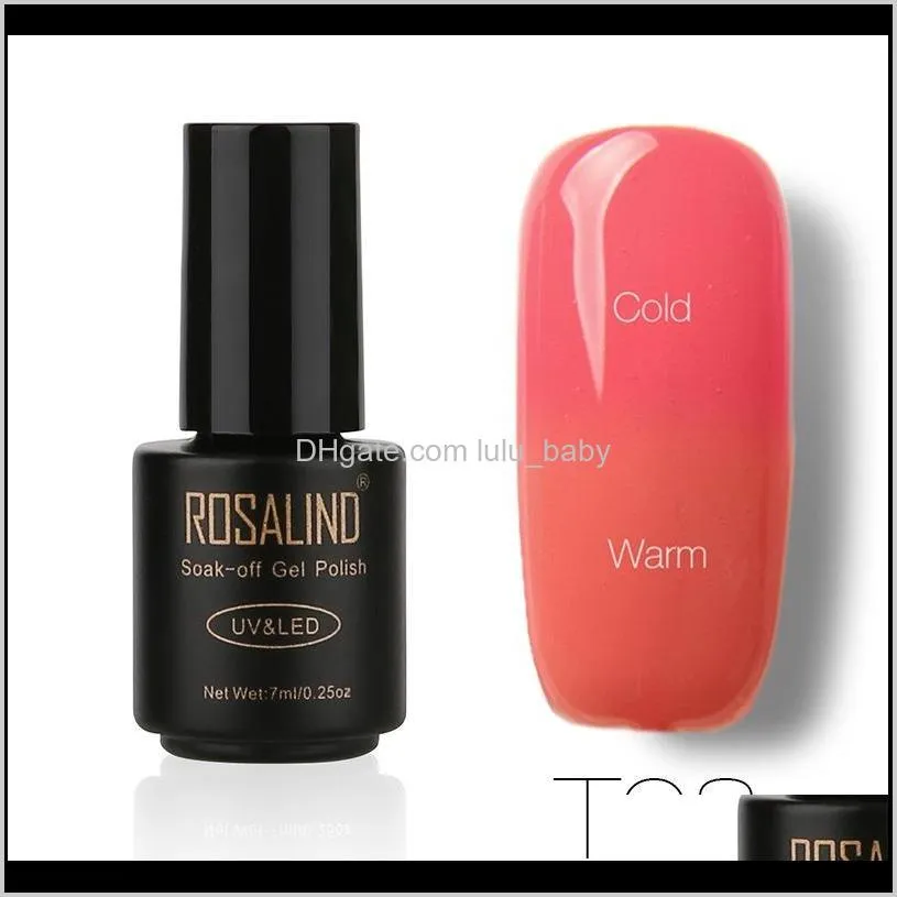 rosalind nail gel temperature change color uv varnish semi permanant nail polish hybrid nails art manicure 30 colors