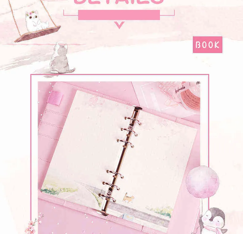 DHgate.com:Sharkbang Cherry Blossoms Sakura 80 Sheets A6