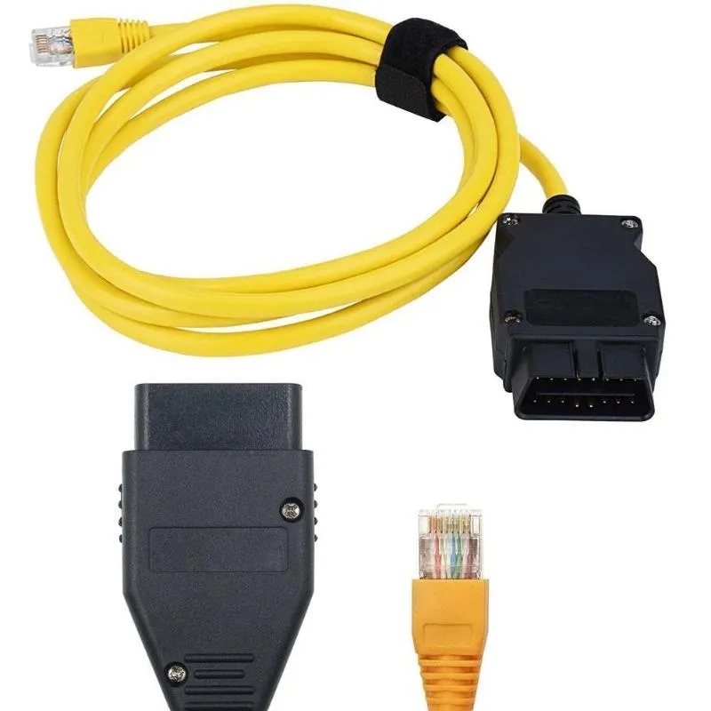 Ferramentas de diagnóstico para ENET Coding Cable Ethernet para OBD2 Interface Esys ICOM F-Series Connector