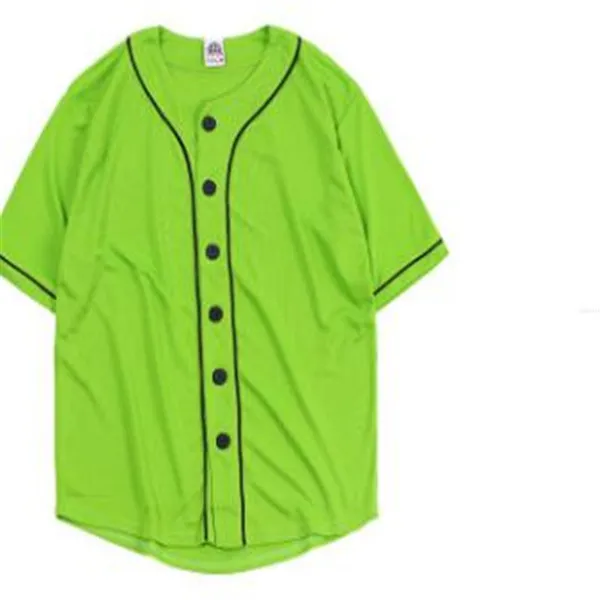 Mäns Baseball Jersey 3D-T-shirt Tryckknappskjorta Unisex Summer Casual Undershirts Hip Hop Tshirt Teens 057
