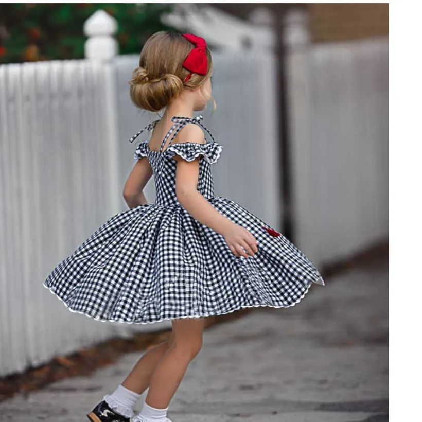 2021 Mädchen Abendkleid Prinzessin Mädchen Sommerkleid Designer Robe Enfant Druck Robe Ete Fille Blumenmädchen Party Kleider Q0716