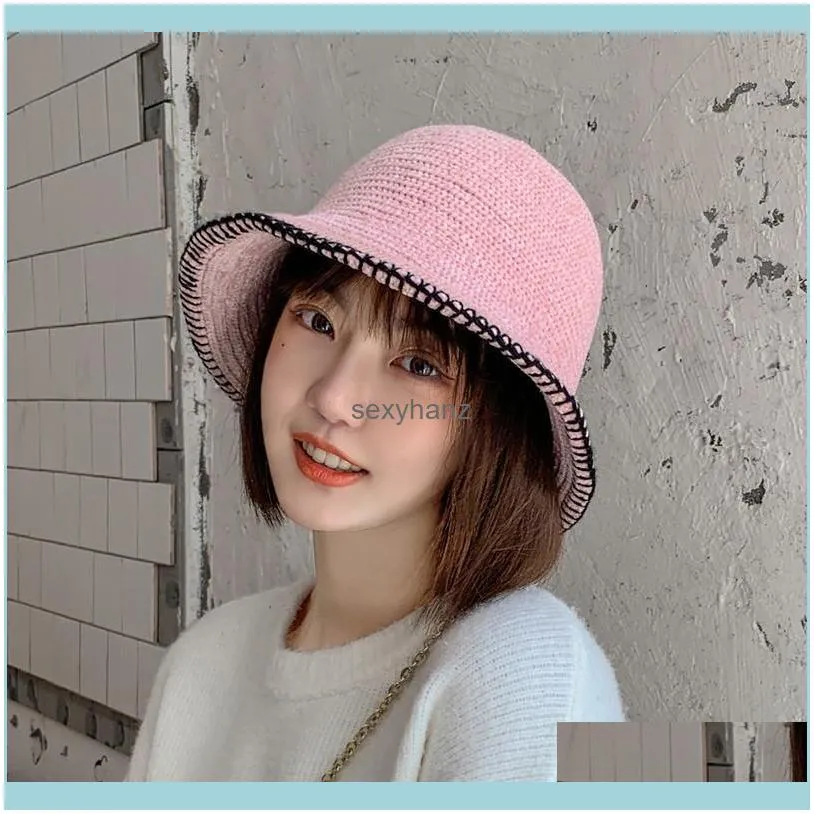 Beanie/Skull Caps Knitted Hat For Women Fashion Woven Straw Hats Summer