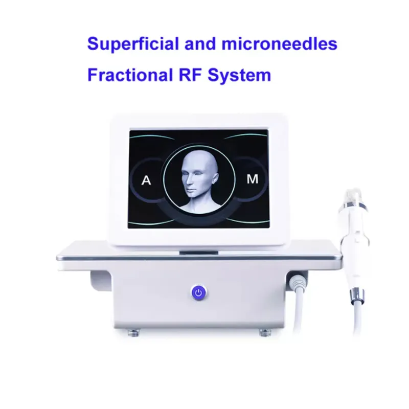 2022 Fractional RF Microneedle Face Care Gold Micro Needle Skin Rollar Acne Scar Stretch Mark Removal Treatment Macchina professionale per salone di bellezza