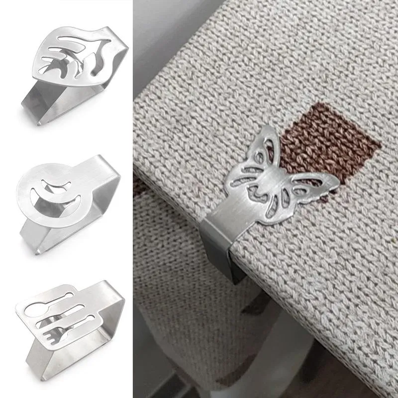 Clothing & Wardrobe Storage 1pcs Stainless Steel Table Cloth Clip Restaurant Round TableCloth Clamps DIY Wedding Party Home Clothes Bed Line