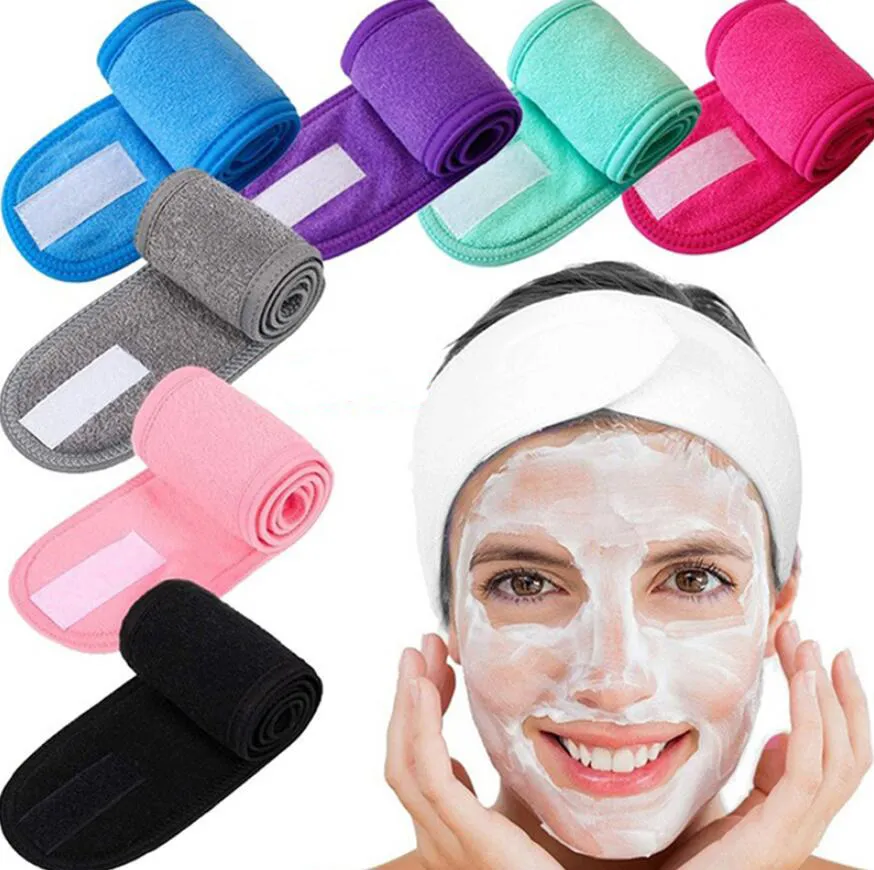 Hairband Women Headbands Cotton Hair band Girls Turban Makeup Hairlace Sport Headwraps Terry Cloth HairPins for Washing Face Shower Yoga Running Spa Mask