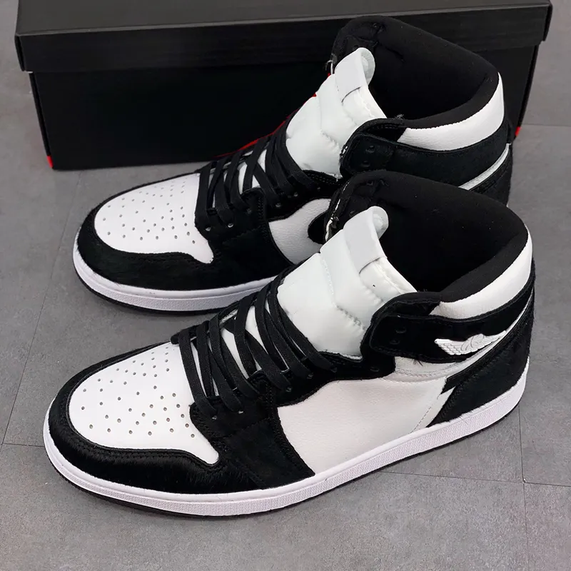 Top Quality Jumpman 1 classical Basketball Shoes 1s High OG Panda Designer Fashion Sport Running shoe With Box