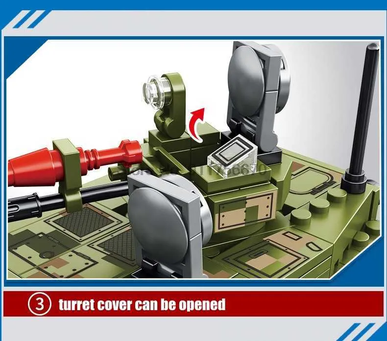 SEMBO Military Series Reloaded Type 85 Main Battle Tank Building Blocks