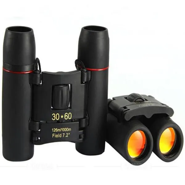 Military Folding Binoculars Telescope 30x60 Day And Night Camping Traveling Vision Spotting Scope 126m/1000m Optical