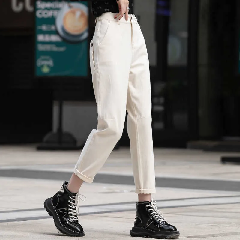 Streetwear Oxford Harem Pants Women Trendy Baggy Plus Size