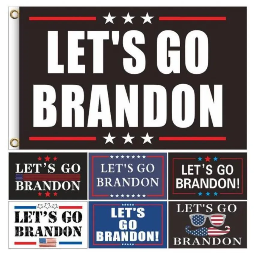 2024 New Lets go Brandon Trump Election Flag Bandiere presidenziali a doppia faccia 150x90cm DHL all'ingrosso