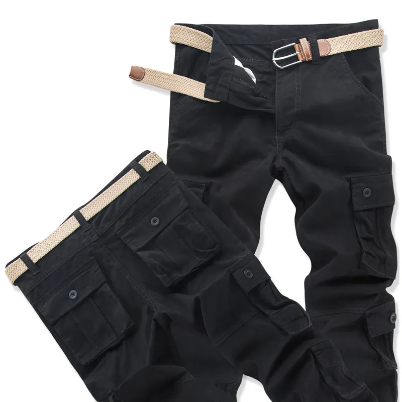 Vêtements de travail pour hommes pantalons décontractés haute qualité pantalon Cargo poches décontractées pantalon grande taille 42 mode ample Baggy survêtement pantalon de travail