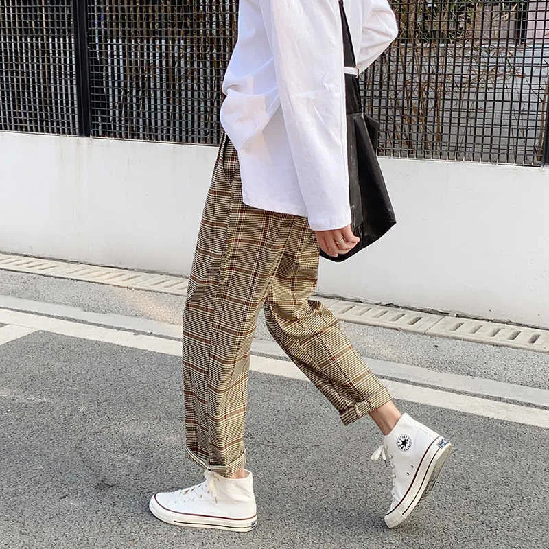 Mens plaid deals khaki pants
