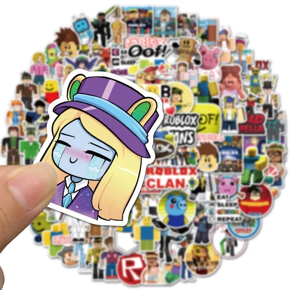 50pcs Doors Roblox Figure Stickers Decals Anime Figure Pvc 