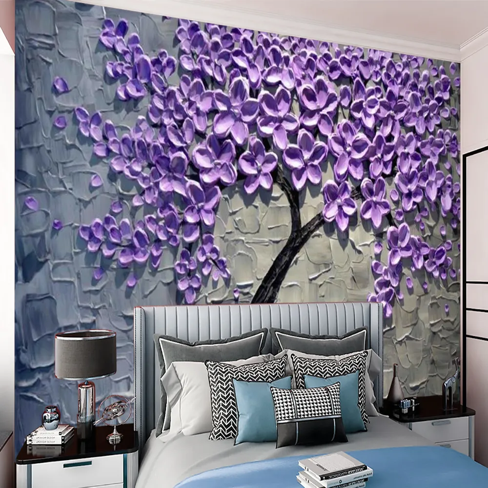 Purple wallpaper for home deals