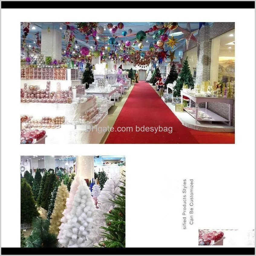 hot sales 2020 christmas decoration color dusting plastic bell christmas tree accessories 6 pcs /set christmas bells in stock