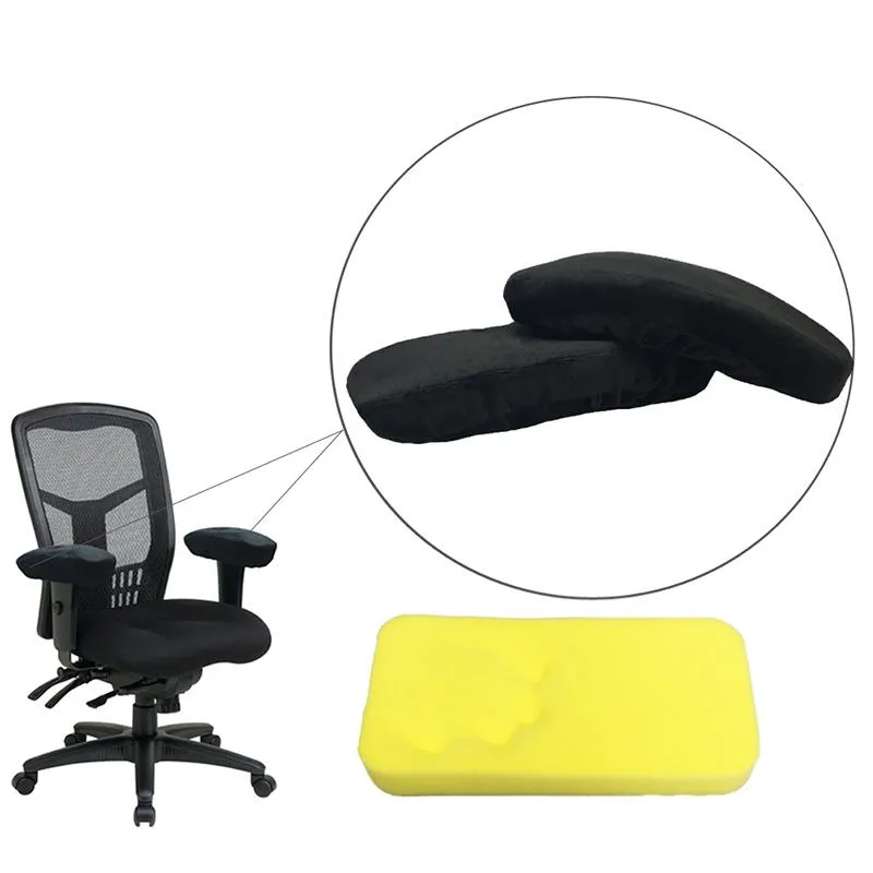 Chair Covers Office Parts Arm Pad Memory Foam Armrest Cover Cushion Pads For Home Comfortable Elbow Pillow