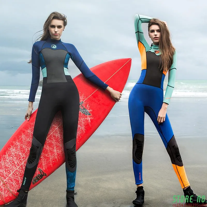 Swim Wear Woman One Piece Full Diving Swimming Snorkling Super Elastic Beach Suit 2mm / 3mm Neoprene Wetsuit