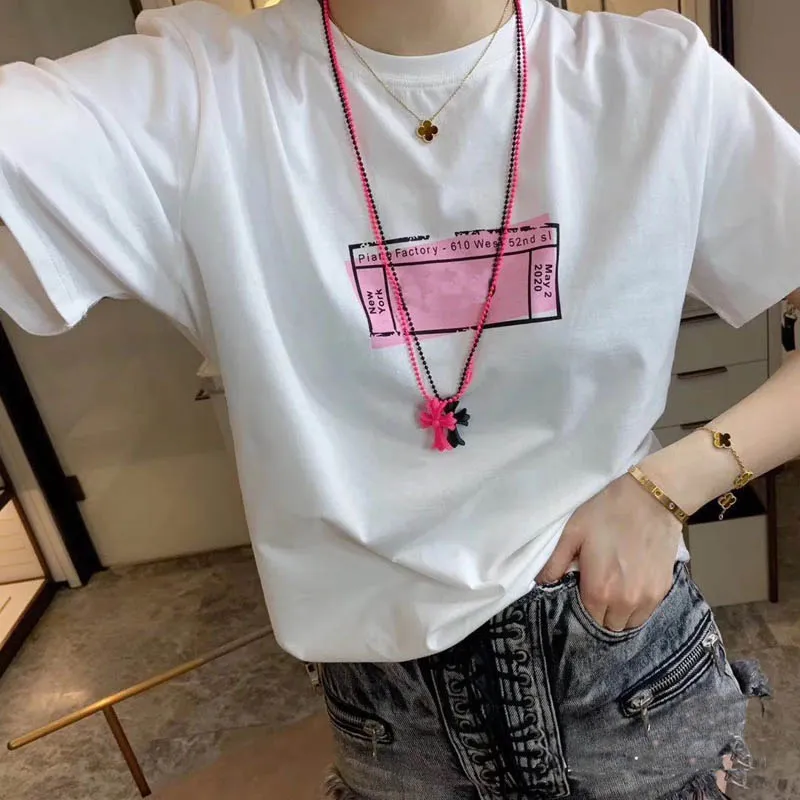 2023 Womens Heren Ontwerpers T-shirts T-shirts Mode Brief Afdrukken Korte Mouw Dame Tees Luxe Casual Kleding T-shirts Kleding