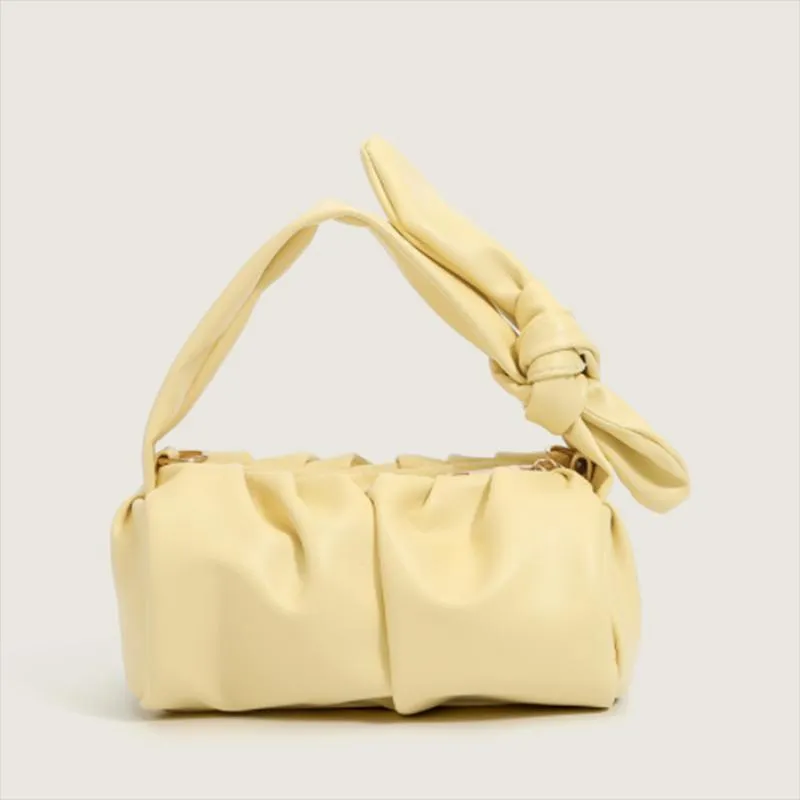 Evening Bags High Quality Style Women's Clutch Dumpling Clip Purse Cloud Underarm Shoulder Pleated Baguette Pouch Handbag Designer