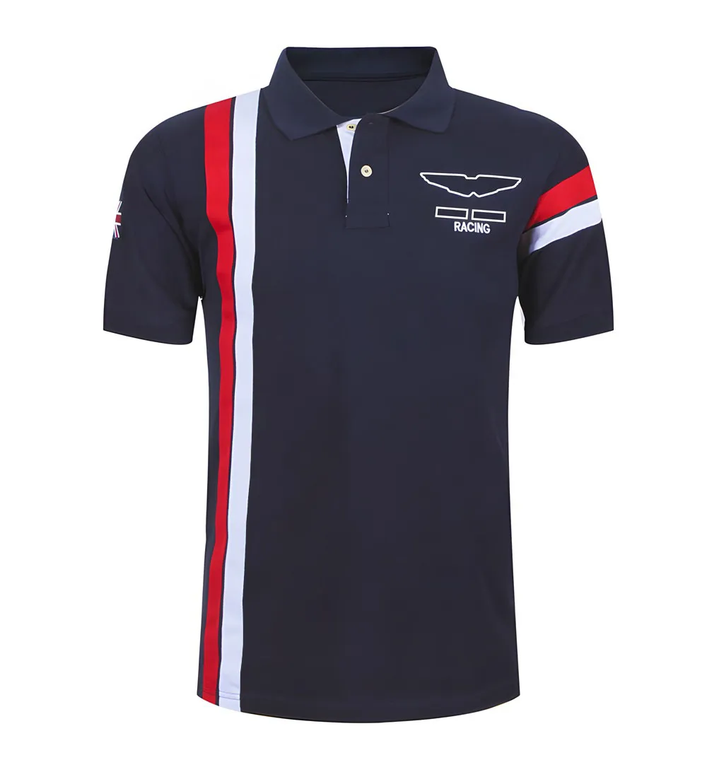 F1 camiseta nova temporada equipe de manga curta camisa polo masculina e feminina lapela camiseta 2022 verão corrida personalizada suit328w