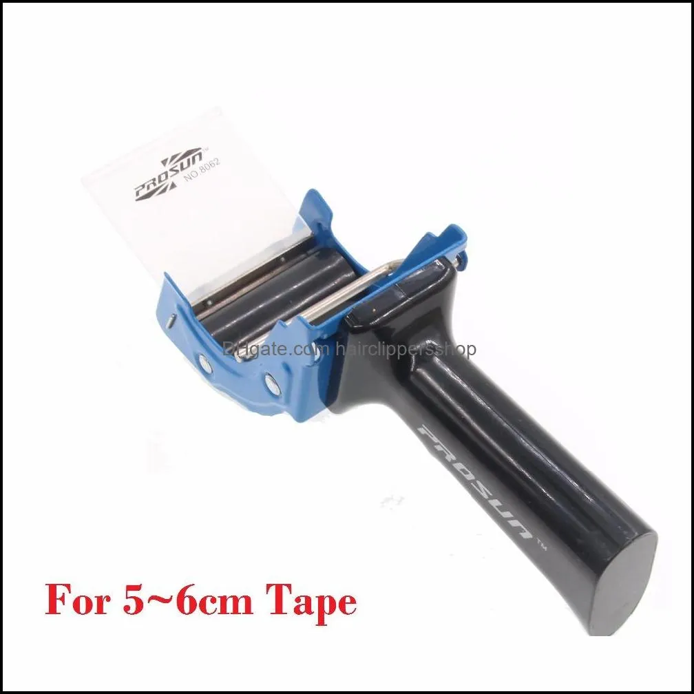 60mm Heavy Duty Tape Gun Dispenser Lightweight Handheld Tape Cutter for Carton, Packaging and Box Sealing; Random Color