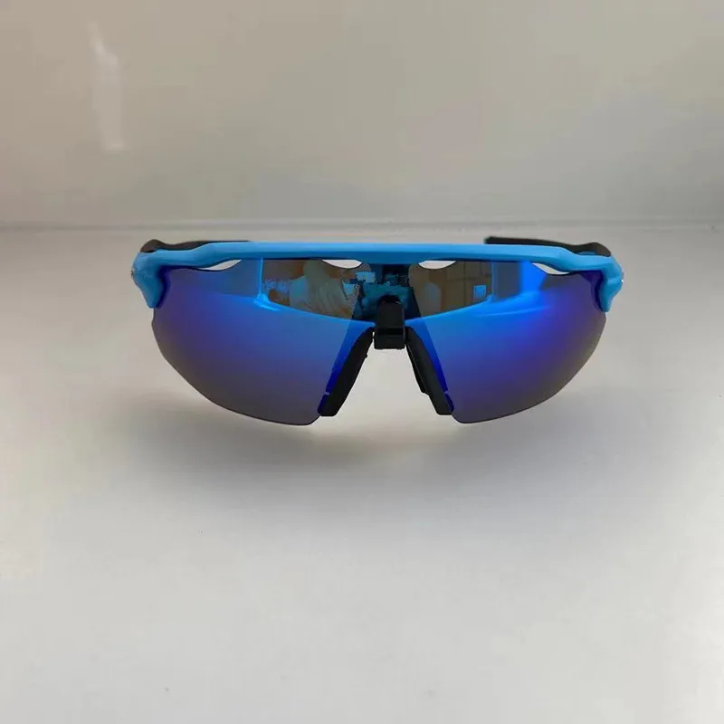 UV400 Fahrradgläser Männer Outdoor Sport zyklieren Brillenpolarisierte Fahrrad Sonnenbrille Reitbrille 4 Objektive mit Fall 9442 TR90 Rahmen 11