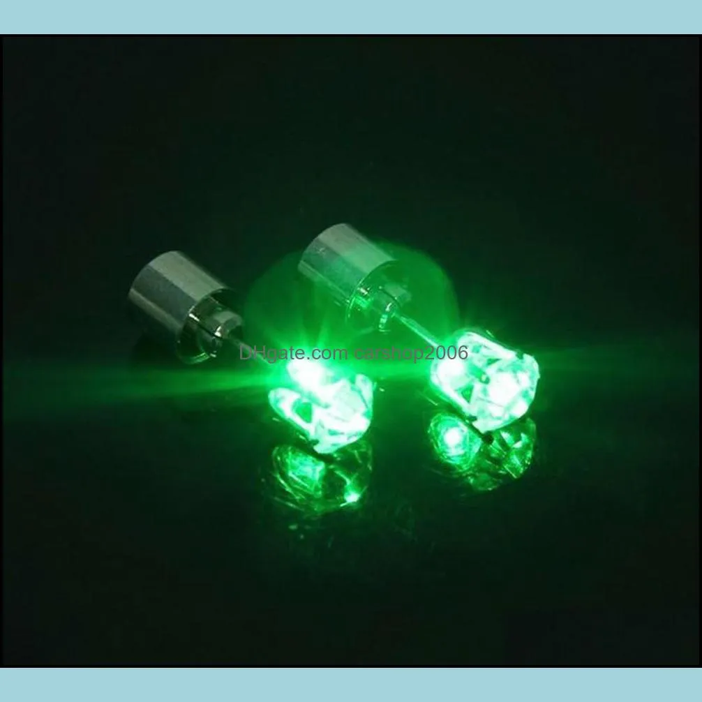 2021 Hot Cheap Cool Light Up LED Light Ear Studs Shinning Earrings For Bar Unisex Fashion Jewelry Gift for women ladies girl Gifts