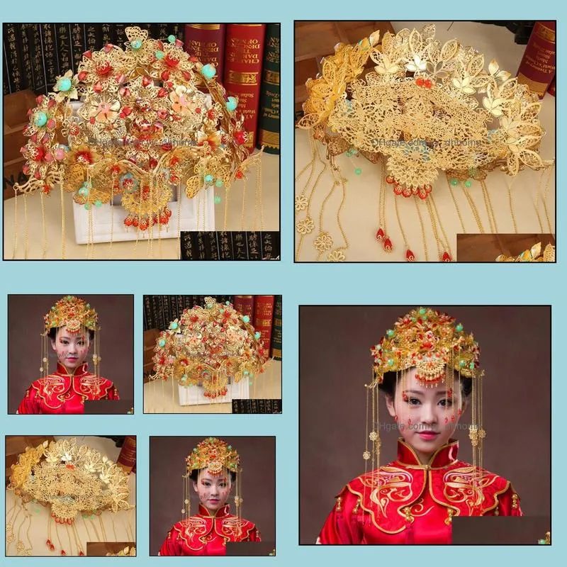 Bridal Styling Phoenix Crown Headdress Crowns Hair Bands Tiaras Hairgrips Headpieces Jewelry Headbands