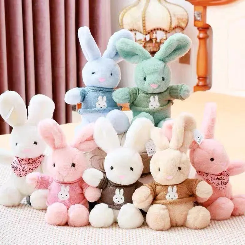 30 cm schattig konijn pluche speelgoed poppen hoge kwaliteit knuffeldier pop decoratie kinderen verjaardagscadeau speelgoed