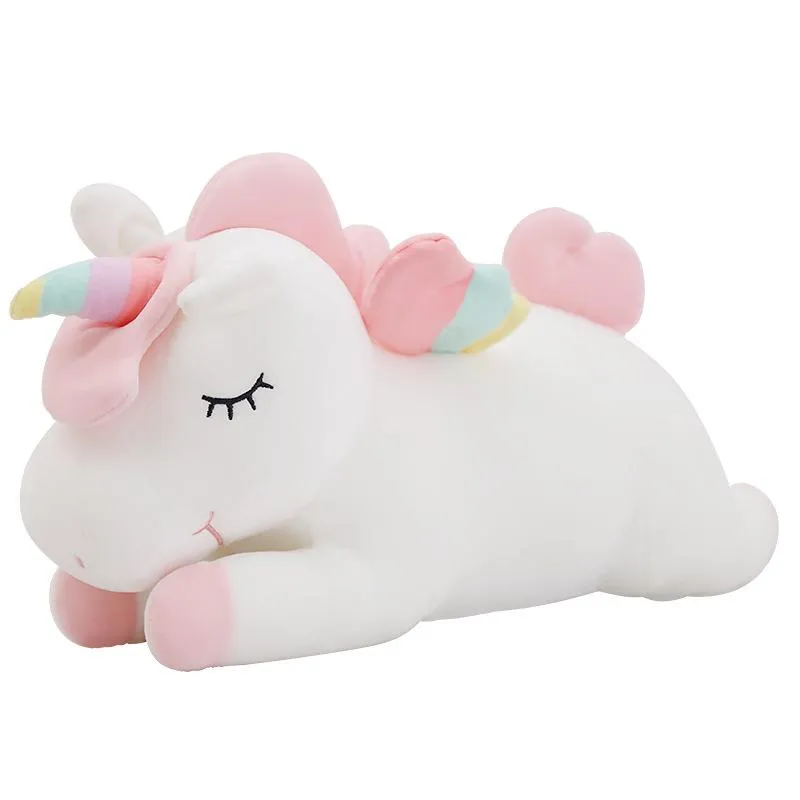 TE-Trend Unicorno Peluche XXL 120 Cm – Arcobaleno Rosa Con Corno Glitterato (Regalo Per Bambina) - 2