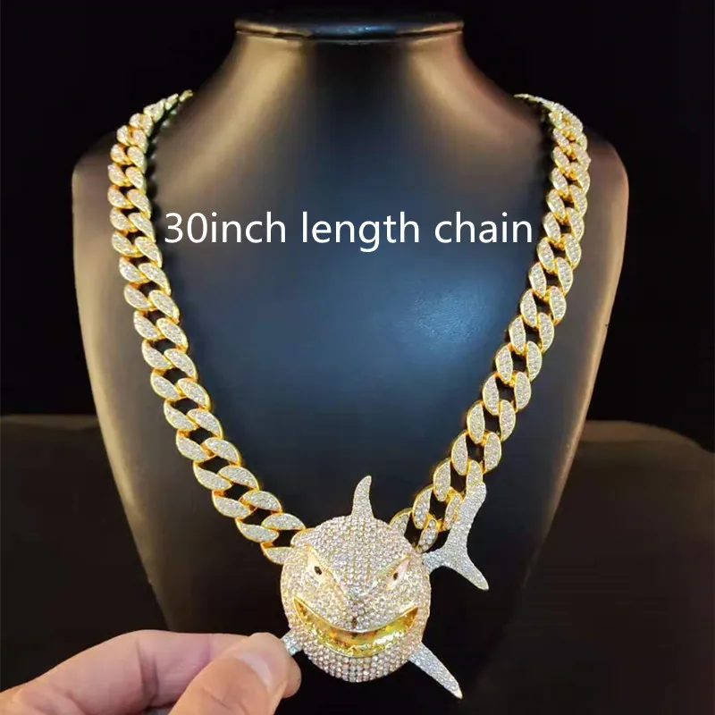 Big Size Pendant Necklace For Men 6IX9INE Hip Hop Bling Jewelry