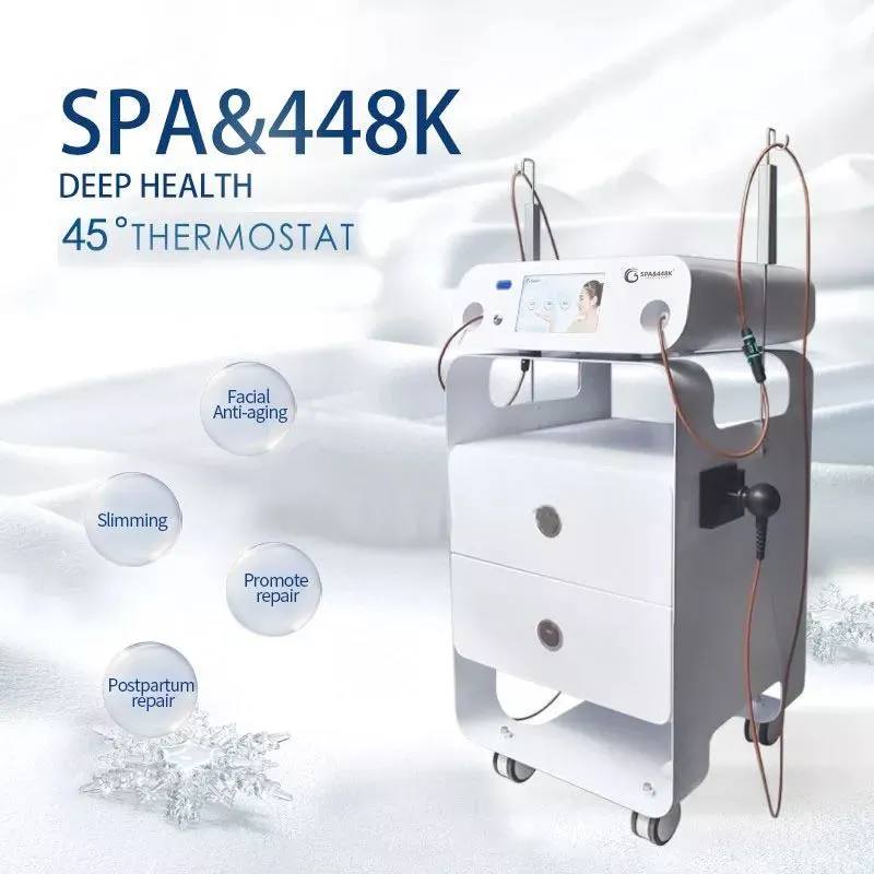 Les nouveaux systèmes minceur SPA448K INDIBA Fat Removal favorisent la régénération cellulaire Contrôle de la température RET Tecar Therapy Shaping RF Instrument machine de beauté