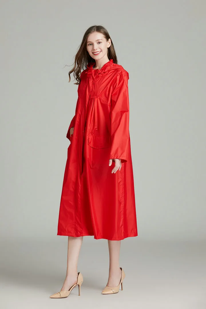 Red discount raincoat ladies