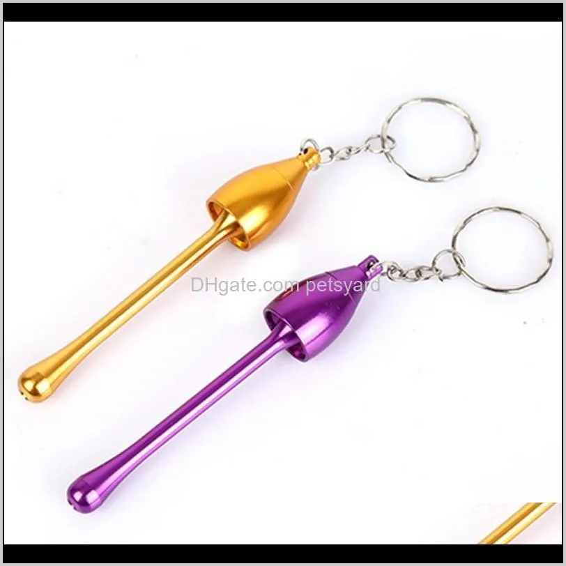 mini aluminum keychain mushroom smoke metal pipes portable creative smoking pipe tobacco accessories