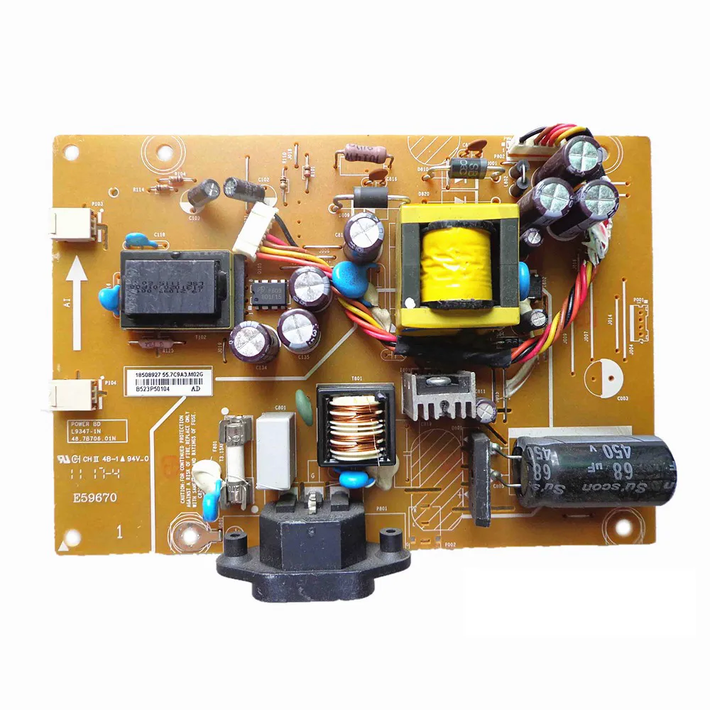 Unité de carte PCB de carte TV d'alimentation de moniteur LCD d'origine 48.7B706.01N L9347-1N pour ACER V173 Db V193WV G205HV