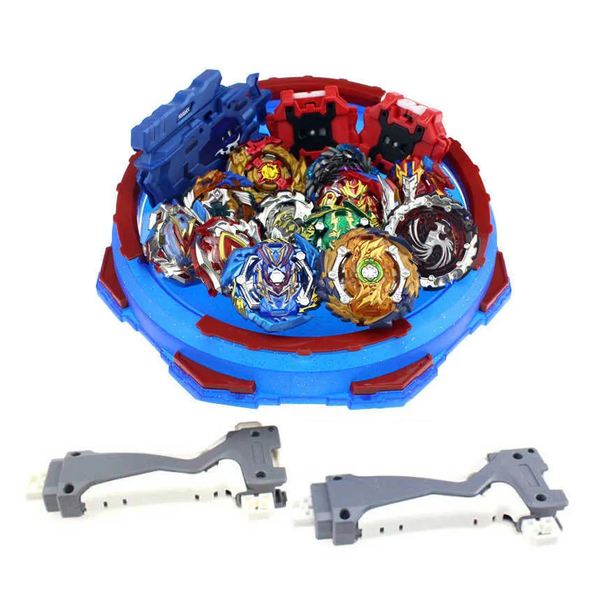 Nouveaux jouets Beyblade Burst avec démarreur de lanceur et arène Bayblade Metal Fusion God Spinning Tops Bey Blade Blades Toy AAA X0528