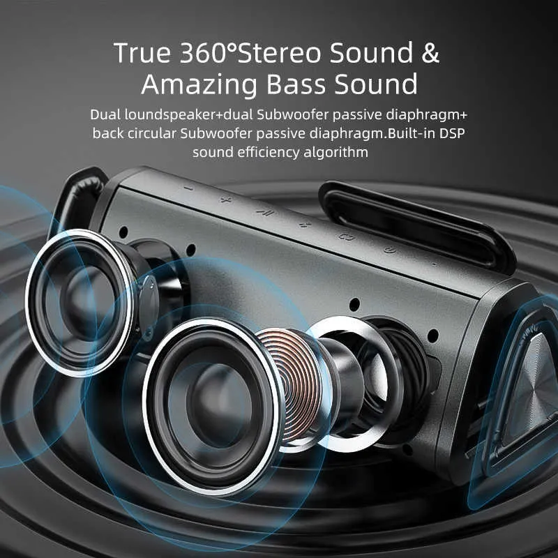 Mifa A10 Portable Bluetooth Speaker 360 Stereo Sound 20W IPX7