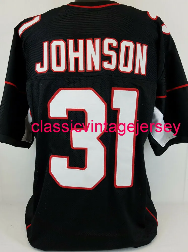 Men Women Youth David Johnson Custom genaaid Black Football Jersey XS-5XL 6XL