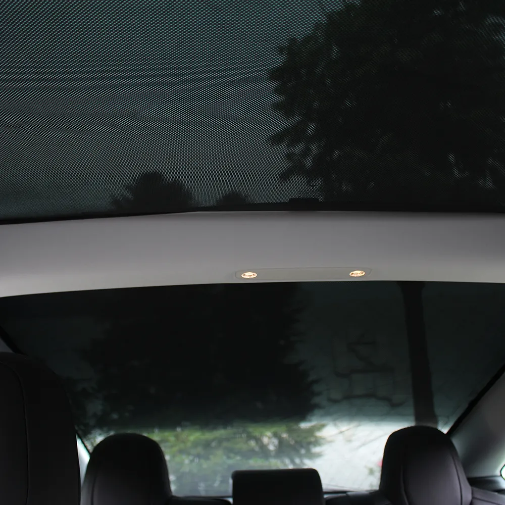 Tesla Model 3 2021 Sunshade Car Accessories Rear Front Roof Sun Visor Shade Sunroof Windshield Skylight Blind Shading Net Protector