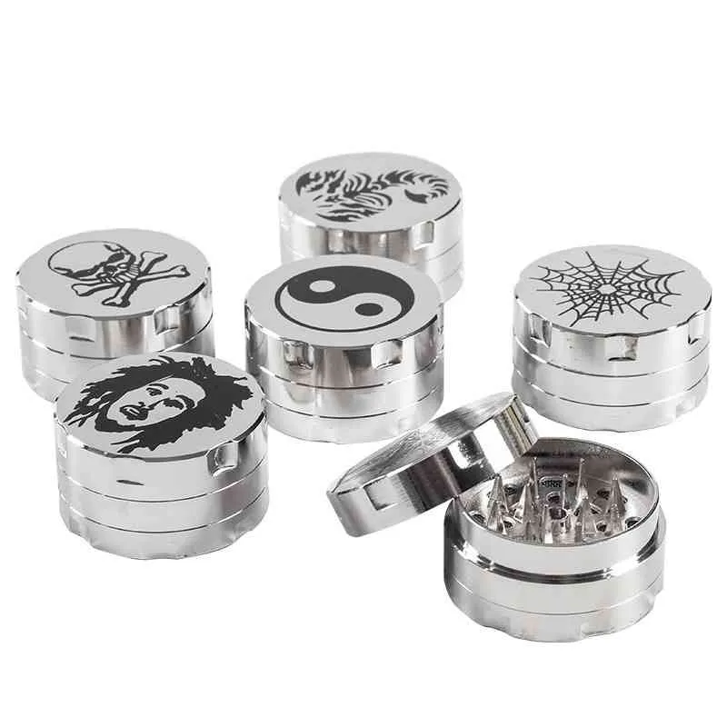 thumbnail image 2 of Large 4 Layer 3 Inch Zinc Alloy Herb Grinder – Made In USA – Portable Spice Grinder 2 of 3