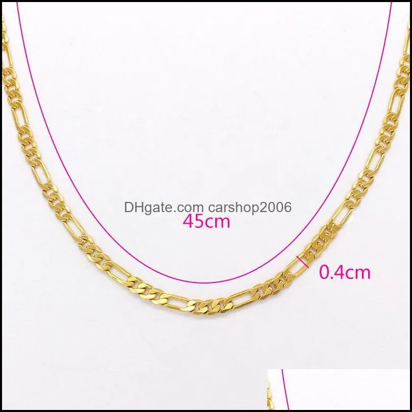 Chains 2021 FS Design 7 Size Long Chunky Cadena Figaro Trendy Fashionable Necklace Banquet Jewelry