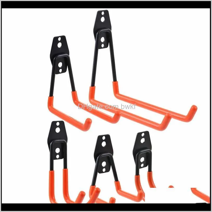 1set five hook sets orange warehouse hook and screw installation heavy duty for organizing power tools holder